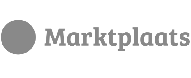 Logo van Marktplaats, het bekende Nederlandse online handelsplatform.